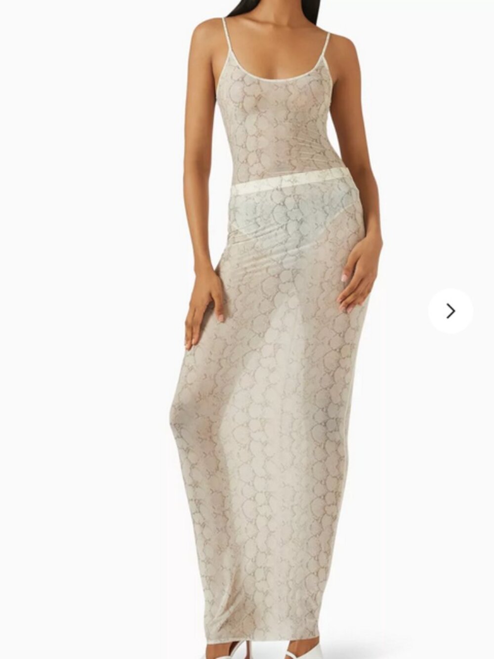 SKIMS MILKY SHEER LONG SKIRT